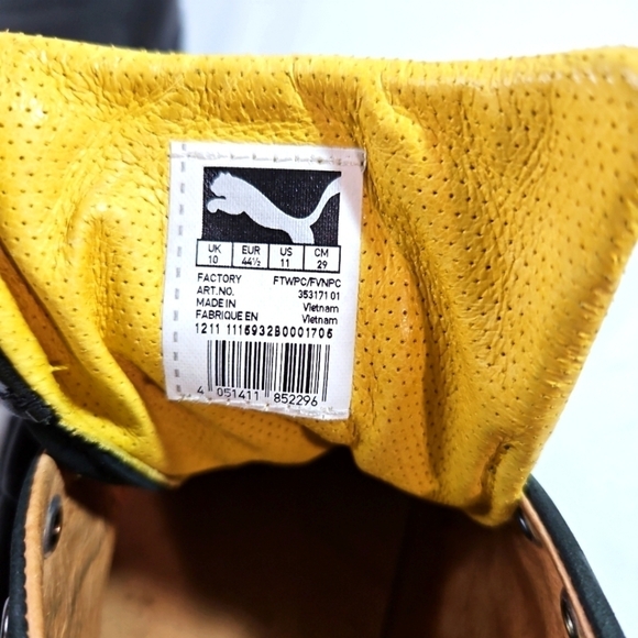 Alexander McQueen Puma Black Shoes Sz 11 - Picture 3 of 8